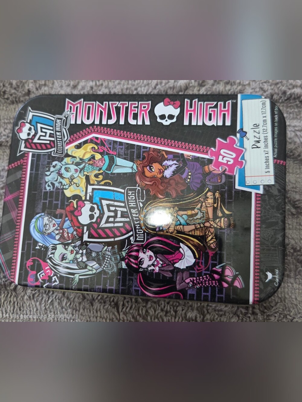 Monster High Puzzle FACTORY SEALED Collector's Tin 50 piece